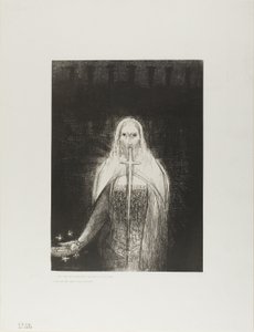 And He Had in His Right Hand Seven Stars; and Out of His Mouth Went a Sharp Two-Edged Sword, plate 1 of 12 by Odilon Redon