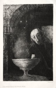 And the Searcher was Engaged in an Infinite Search by Odilon Redon