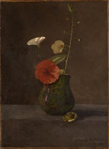Flower Still Life in Green Jug by Odilon Redon