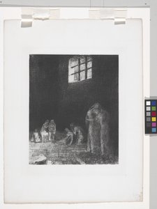 In the Shadow People Cry and Pray... by Odilon Redon