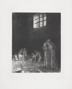 In the shadow, people cry and pray...