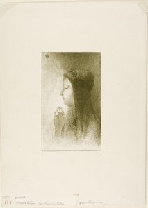 Frontispiece for Chevaleries Sentimentales by Ferdinand Hérold by Odilon Redon