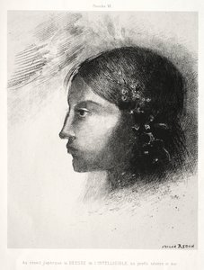 Homage to Goya: Upon Awakening I Saw the Goddess of the Intelligible by Odilon Redon