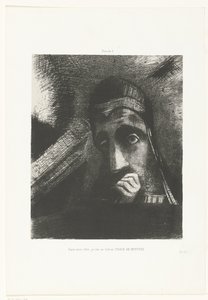 I Saw in My Dream a Mysterious Face in the Sky by Odilon Redon