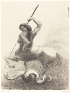 There were struggles and vain victories by Odilon Redon