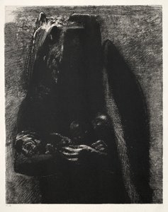It Is the Devil, Bearing Beneath His Two Wings the Seven Deadly Sins by Odilon Redon
