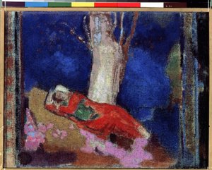 A Woman Lying Under The Tree