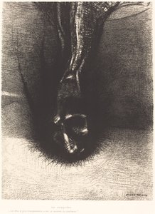 The Skiapods: "The head as low as possible, that is the secret of happiness!" by Odilon Redon