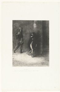 Under the Long Hair Covering Her Face, I Thought I Recognized Ammonaria by Odilon Redon