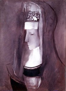 Profile of a Breton Woman by Odilon Redon