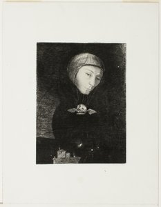 Sad Ascent, plate nine from In Dreams by Odilon Redon