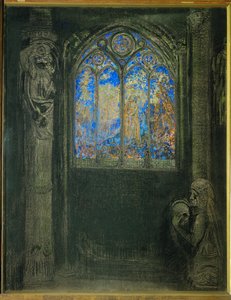 Stained Glass Window by Odilon Redon