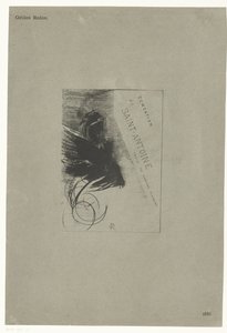 Title Page of the Series with the Temptation of Saint Anthony (Tentation de Saint-Antoine) by Odilon Redon