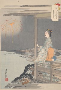 Woman Watching Fireworks: Pictures of Women