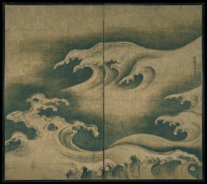 Rough Waves by Ogata Korin