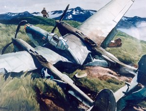Crash Landing, Aleutians, 1943