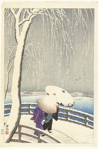 In the Snow on Yanagibashi