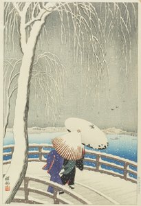 Snow at Yanagibashi
