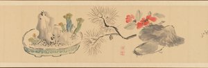 Letter Enclosing Flowers by Okada Hanko
