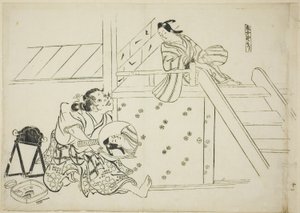 A Woman Nomori (Onna Nomori), no. 11 from a series of 12 prints depicting parodies of plays