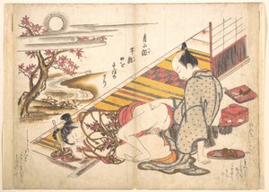 Bedroom Scene by Okumura Masanobu