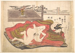 Bedroom Scene by Okumura Masanobu
