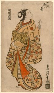 Courtesan Likened to the Chinese Sage Zhang Guolao by Okumura Masanobu