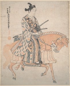 Nobleman on a Horse by Okumura Masanobu