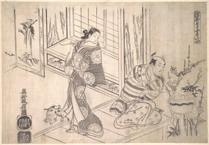 Parody of the Legend of Xu You and Chao Fu by Okumura Masanobu