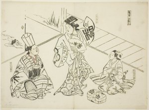 Sanbaso Dance in a Brothel, no. 1 from a series of 12 prints depicting parodies of plays