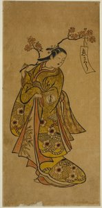 Oshichi Carrying a Blossoming Cherry Branch
