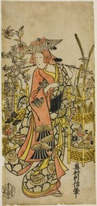 The Actor Hayakawa Hatsuse as a Flower Vendor