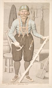 An Icelandic Farmer in Old-Fashioned Dress by Olavius