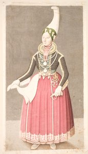 Woman in Icelandic Peasant Dress by Olavius