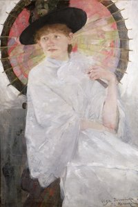 Portrait of a Lady with a Japanese Parasol