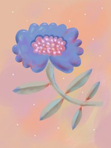 Glowing Fantasy Bloom by Olga Skomorokhova