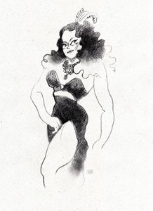 Retro Burlesque Diva by Olga Skomorokhova