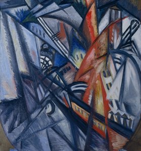 Fire in the City by Olga Rozanova