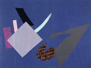 Universal War: Collage work by Olga Rozanova, January 1916