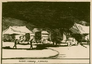 Night: Convoy, Camiers by Olive Mudie Cooke