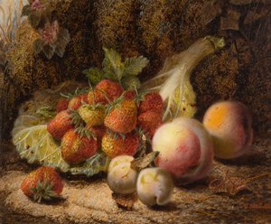 Still Life With Strawberries by Oliver Clare