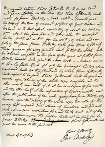 Agreement by Oliver Goldsmith to Write for James Dodsley, 31st March 1763 by Oliver Goldsmith