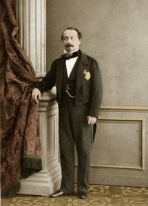 Portrait of Napoleon III (later colouration) by Olympe Aguado