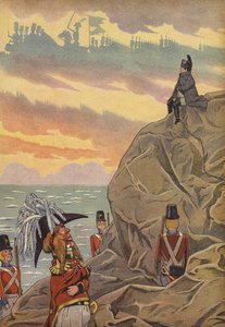Napoleon at St Helena, Guarded by the British by Onfray de Breville Job