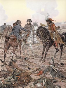 Napoleon During the Battle of Austerlitz by Onfray de Breville Job