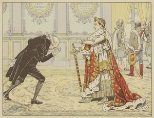 On the Morning of His Coronation, Perceiving the Notary of Josephine, Napoleon Said to Him, Laughing: Well, Maitre Ragideau, Here is the Cloak! And Here is the Sword! by Onfray de Breville Job
