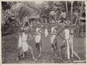Indian Boys in Costumes Dancing with Kris in Hand by Onnes Kurkdjian