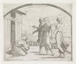 Abraham and the Three Angels (series title: Paintings in the Loggia of Raphael)