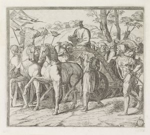 David Returns in Triumph to Jerusalem by Orazio Borgianni