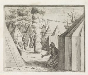 God Appears to Moses in a Column of Smoke by Orazio Borgianni